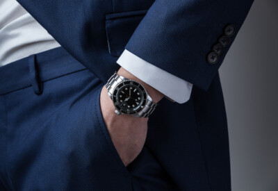 Man-wearing-rolex-watch